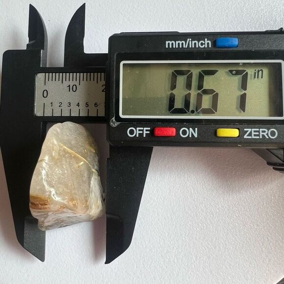 Golden Rutilated Quartz‎ Crystal Freeform (#7) - Picture 7 of 11